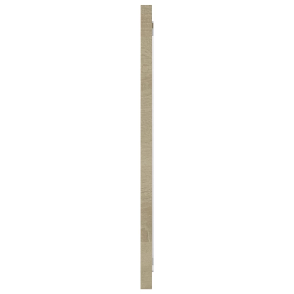 vidaXL Καθρέφτης Μπάνιου Sonoma Δρυς 80 x 1,5 x 37 εκ. Μοριοσανίδα