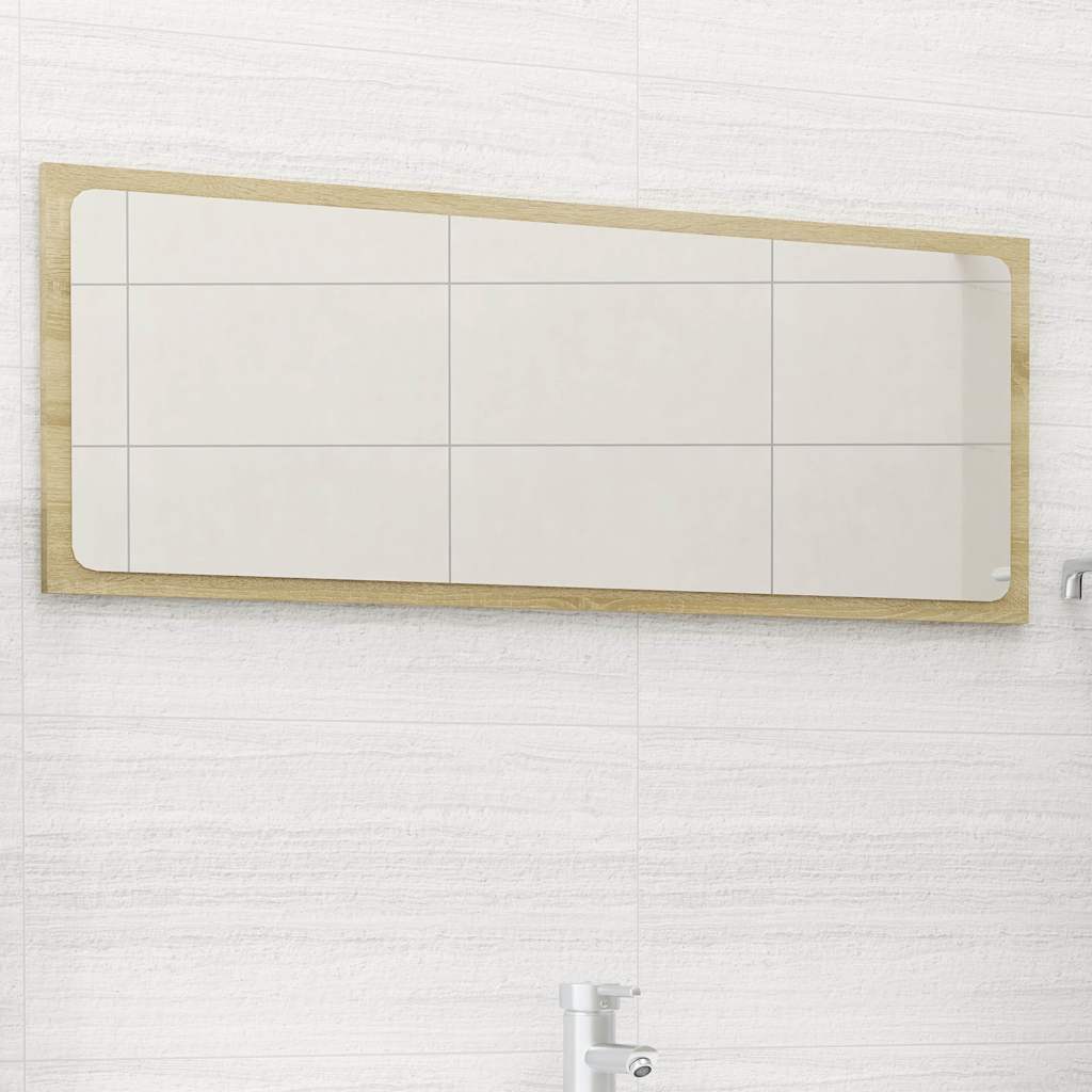 vidaXL Καθρέφτης Μπάνιου Sonoma Δρυς 90 x 1,5 x 37 εκ. Μοριοσανίδα