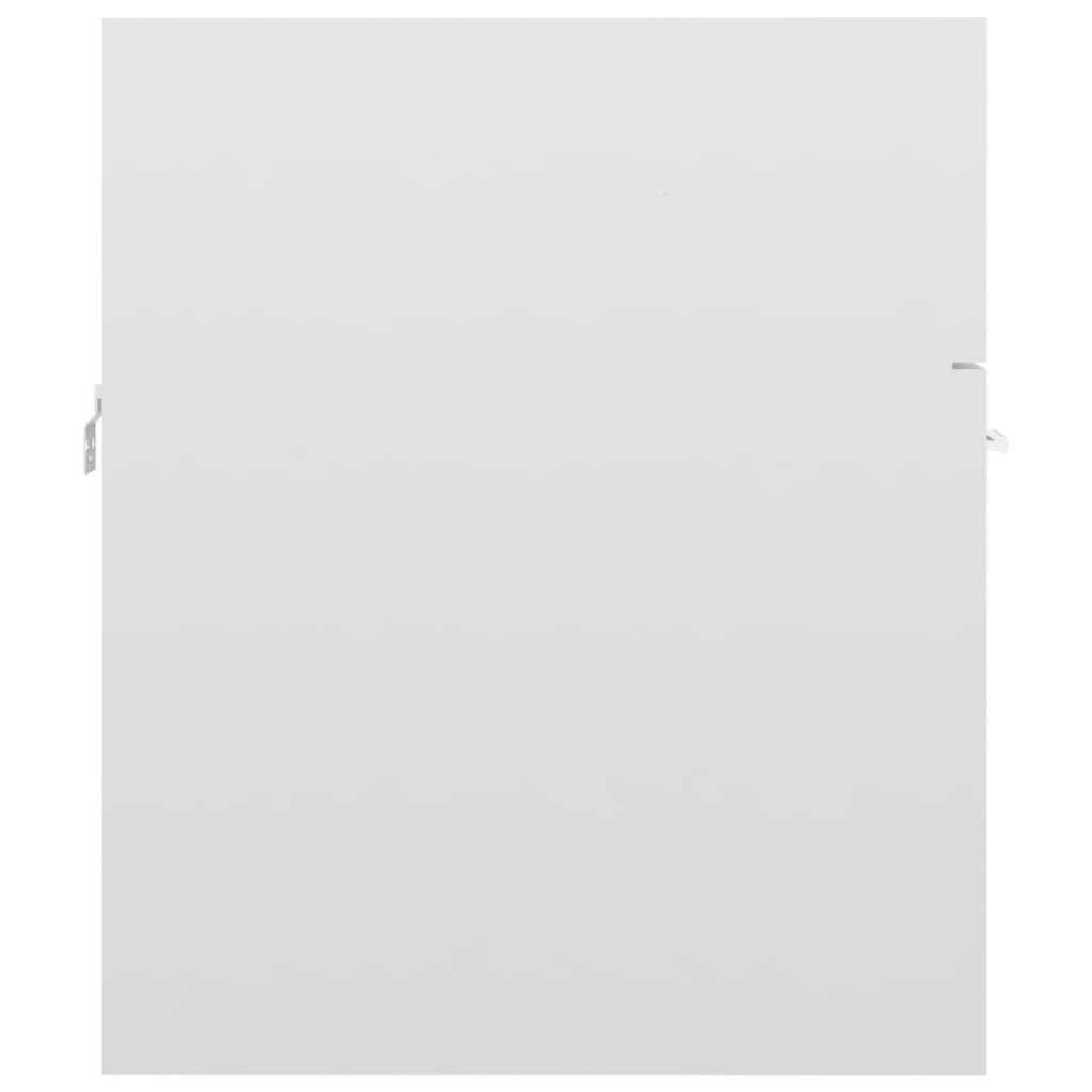 vidaXL Ντουλάπι Νιπτήρα Γυαλιστερό Λευκό 41x38,5x46 εκ από Επεξ. Ξύλο