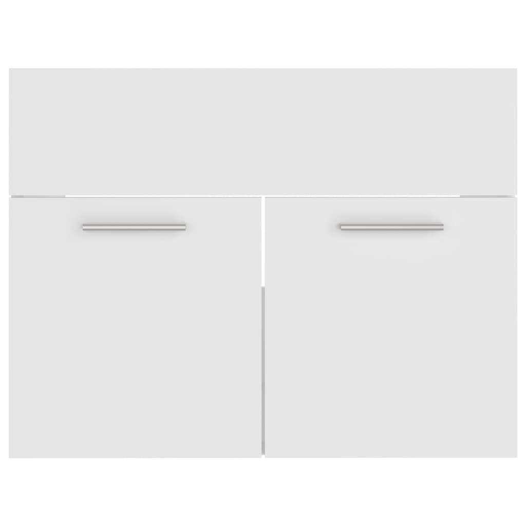 vidaXL Ντουλάπι Νιπτήρα Λευκό 60x38,5x46 εκ. από Επεξεργασμένο Ξύλο