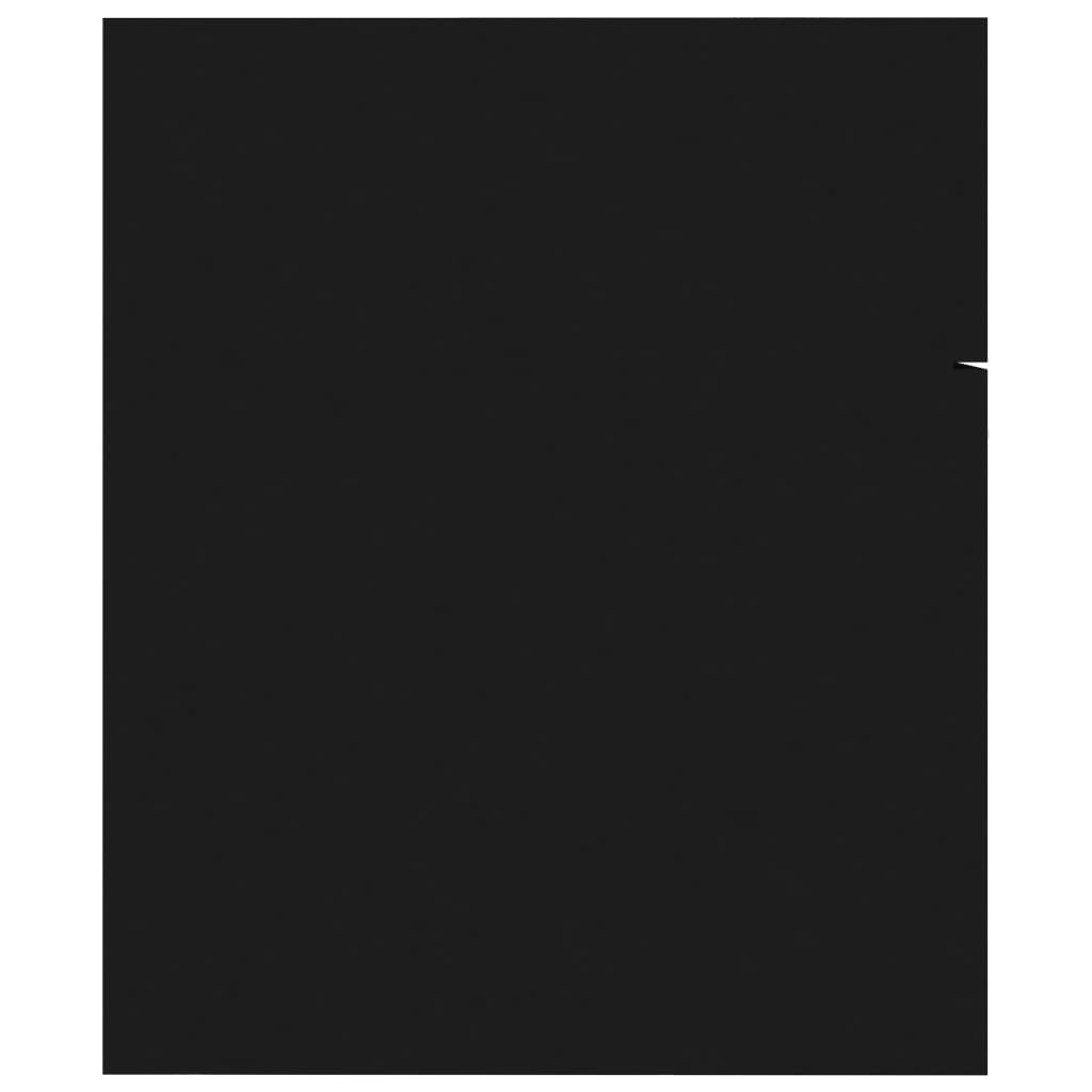 vidaXL Ντουλάπι Νιπτήρα Μαύρο 60x38,5x46 εκ. από Επεξεργασμένο Ξύλο