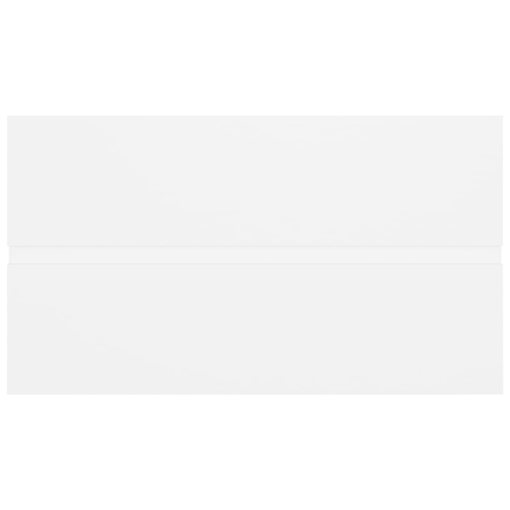 vidaXL Ντουλάπι Νιπτήρα Λευκό 80 x 38,5 x 45 εκ. από Επεξ. Ξύλο