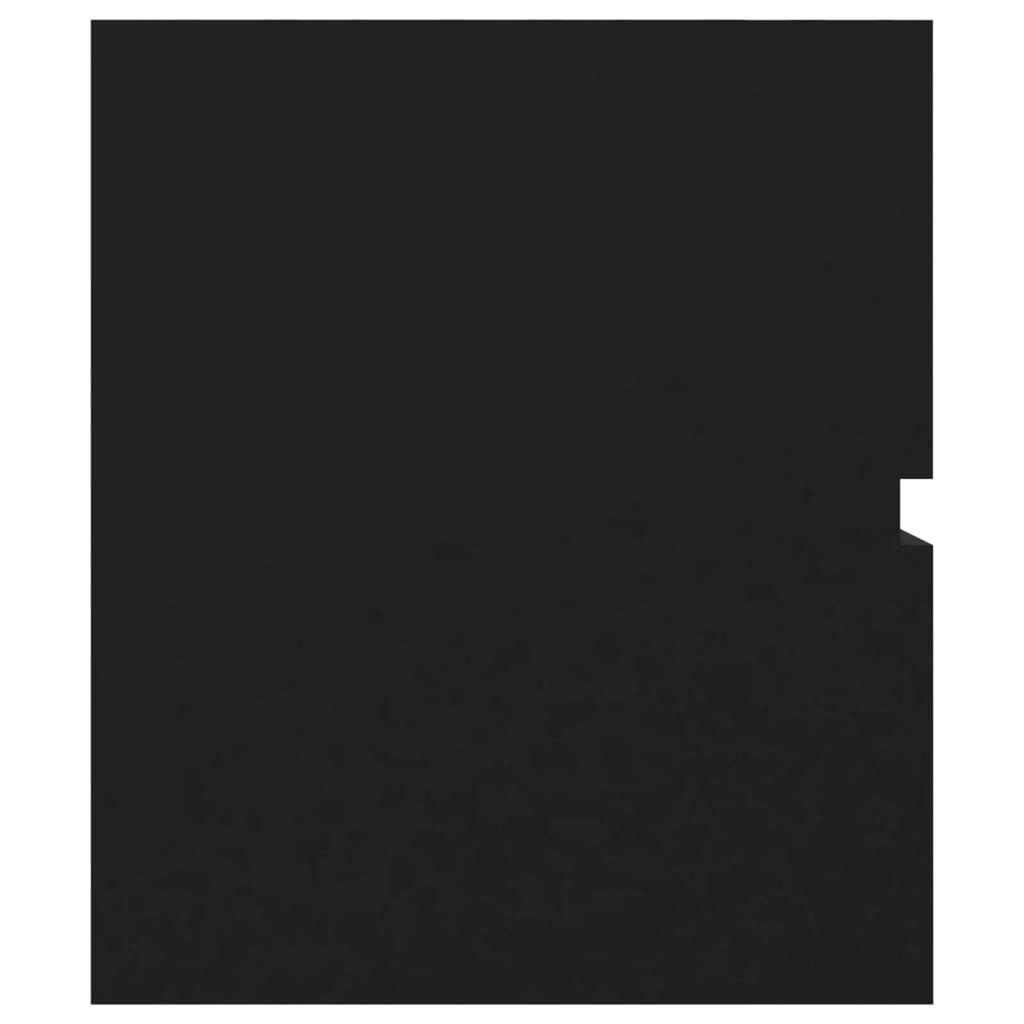 vidaXL Ντουλάπι Νιπτήρα Μαύρο 80x38,5x45 εκ. από Επεξεργασμένο Ξύλο