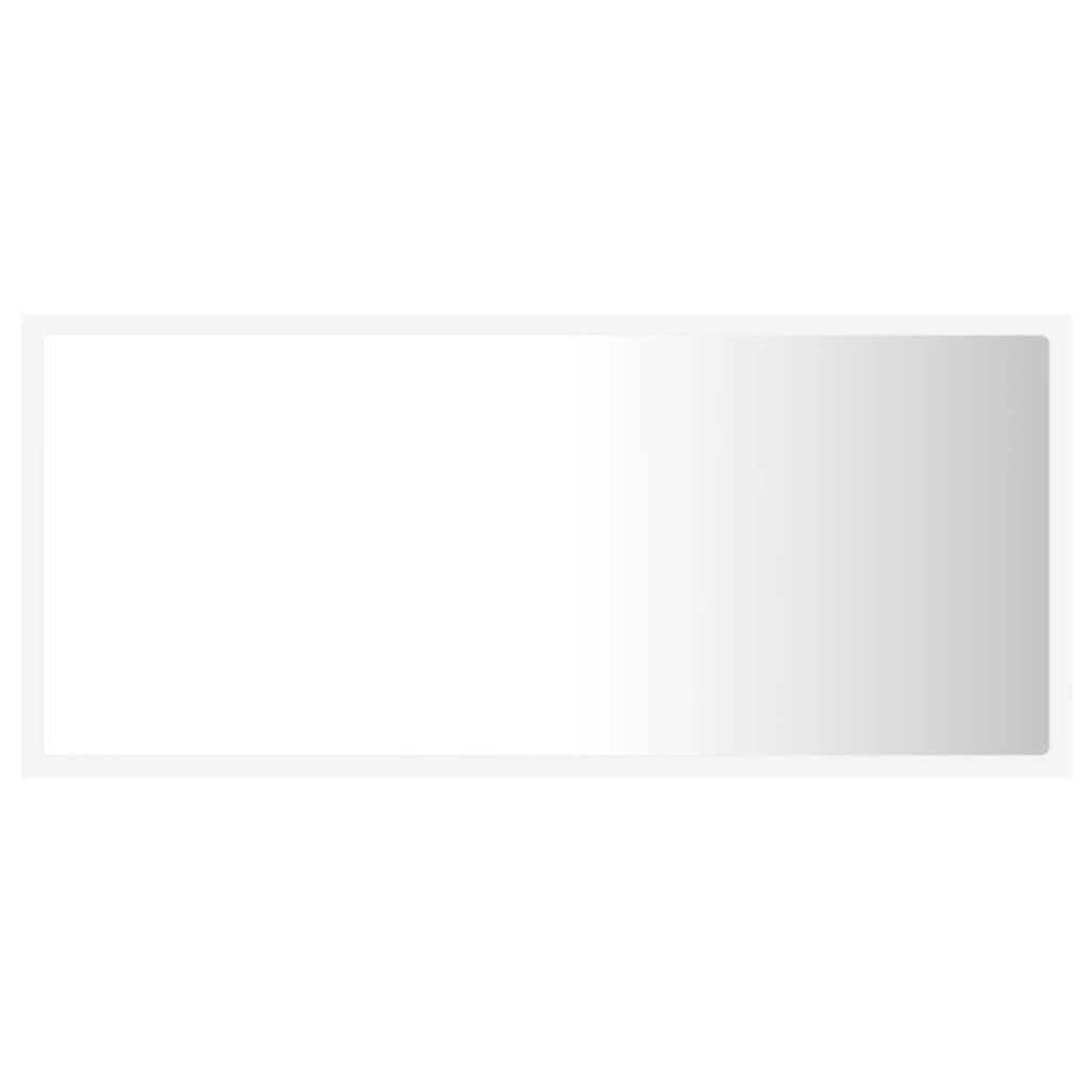 vidaXL Καθρέφτης Μπάνιου με LED Λευκός 90 x 8,5 x 37 εκ. Ακρυλικός