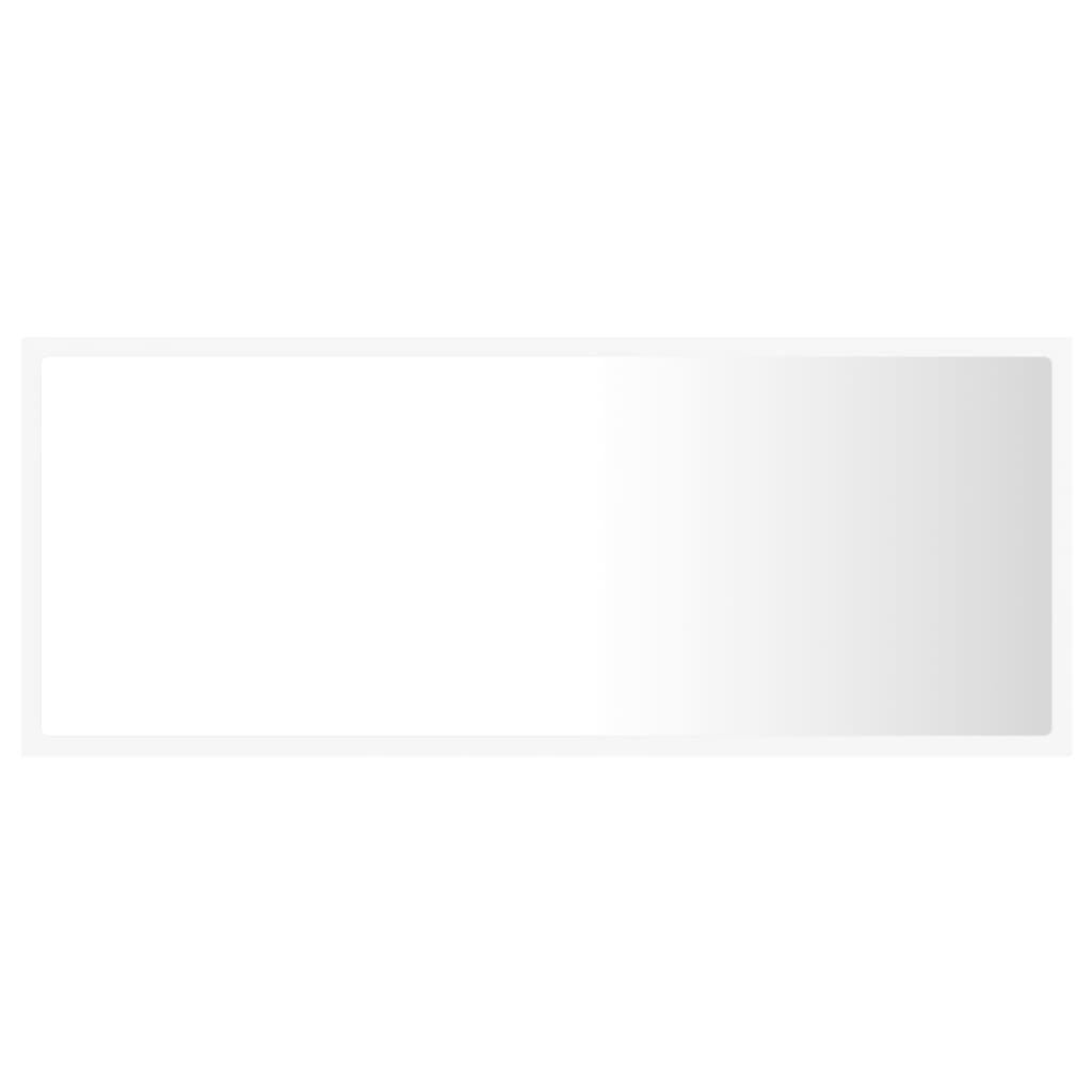 vidaXL Καθρέφτης Μπάνιου με LED Λευκός 100x8,5x37 εκ. Ακρυλικός