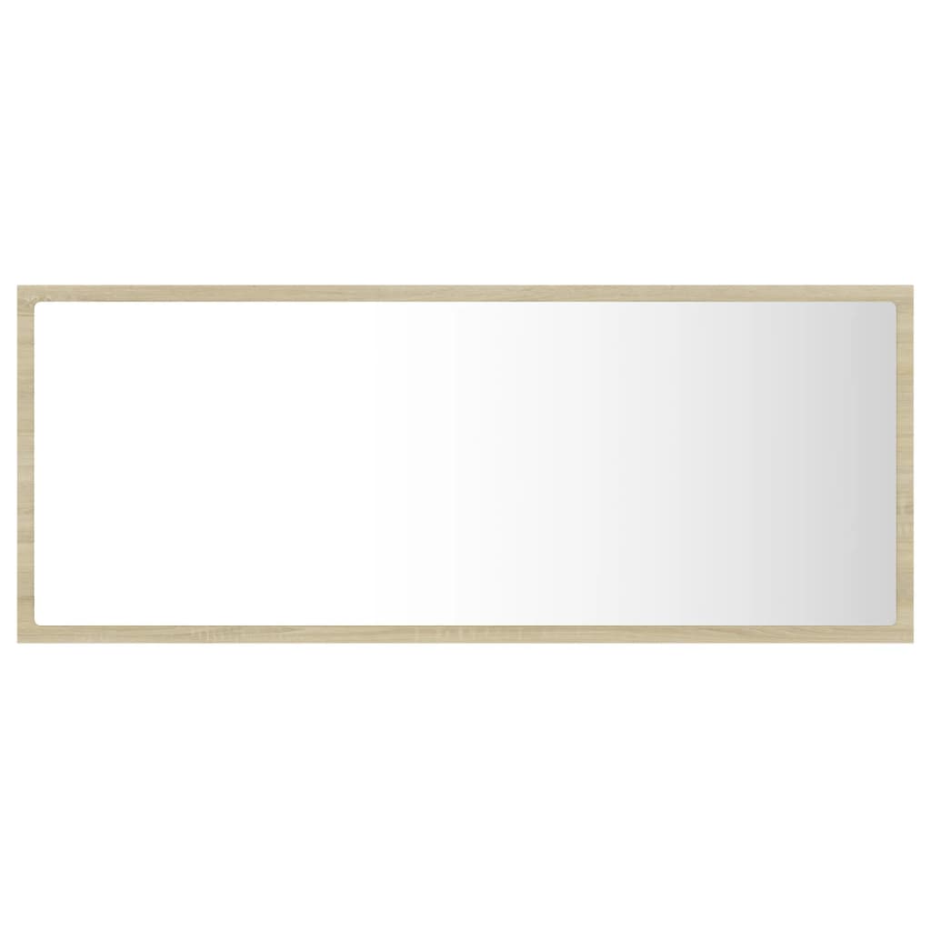 vidaXL Καθρέφτης Μπάνιου με LED Sonoma Δρυς 100x8,5x37 εκ. Ακρυλικός