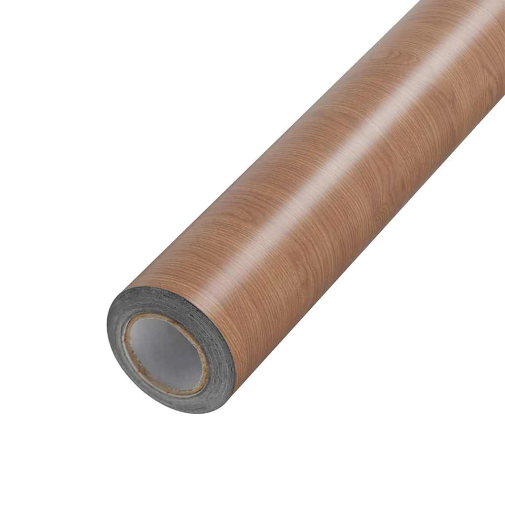 vidaXL Μεμβράνη Αυτοκόλλητη για Έπιπλα Ανοιχτή Δρυς 500 x 90 εκ. PVC