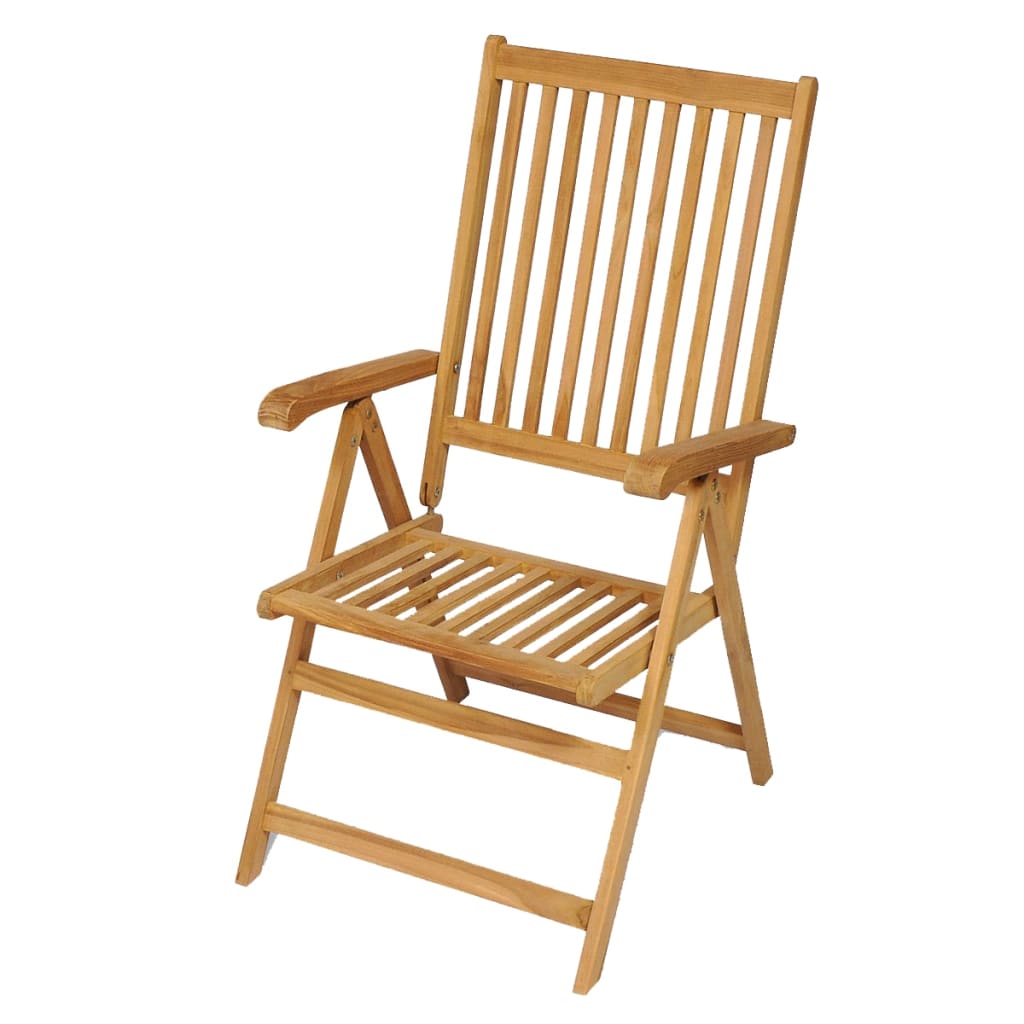 vidaXL Σετ Τραπεζαρίας Κήπου 7 Τεμαχίων από Μασίφ Ξύλο Teak