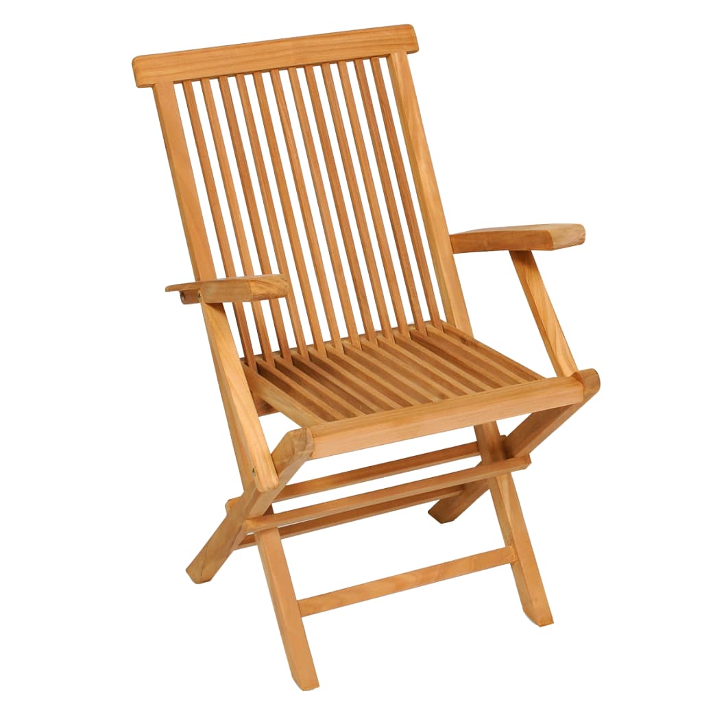 vidaXL Σετ Τραπεζαρίας Κήπου 5 Τεμαχίων από Μασίφ Ξύλο Teak