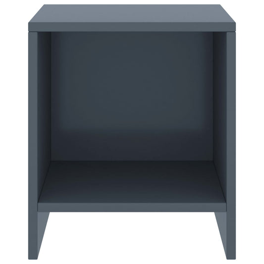 vidaXL Κομοδίνο Ανοιχτό Γκρι 35 x 30 x 40 εκ. από Μασίφ Ξύλο Πεύκου