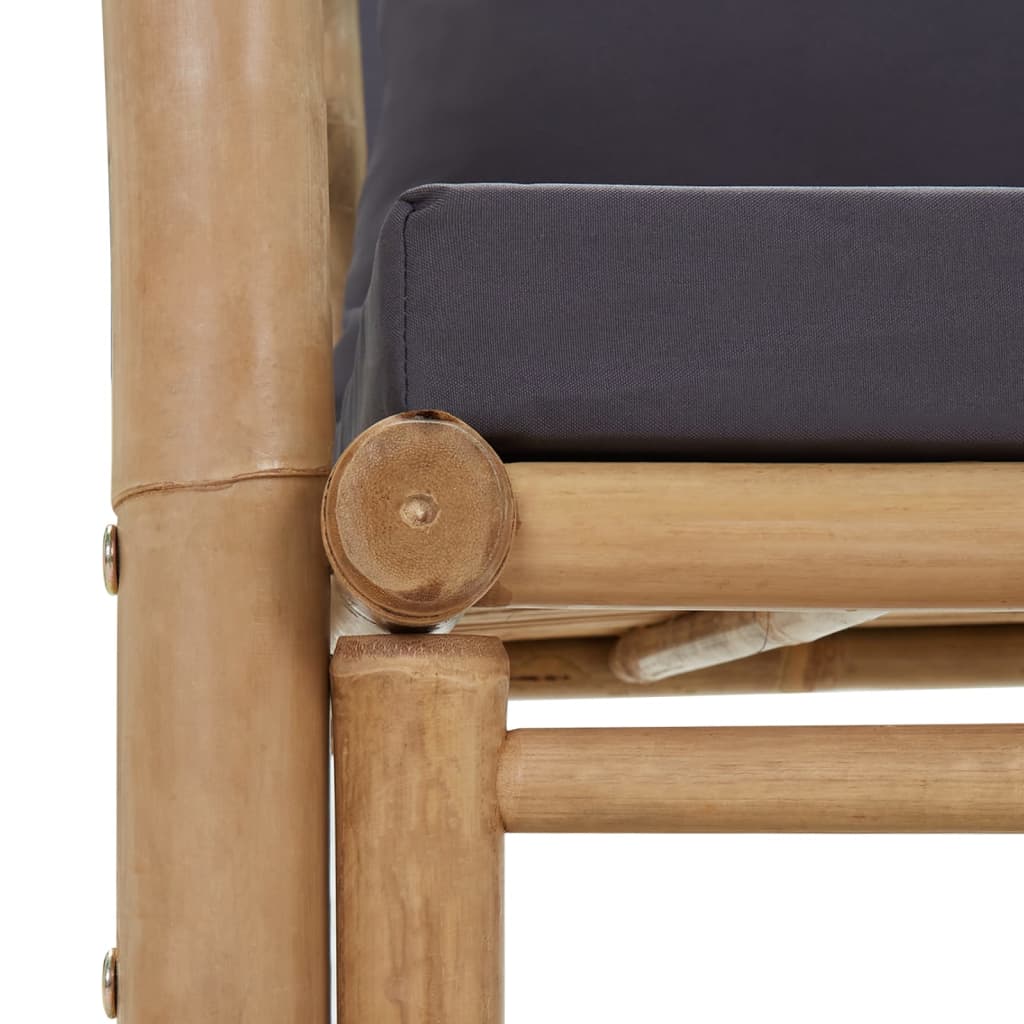 vidaXL Καρέκλες Κήπου 2 τεμ. από Μπαμπού με Μαξιλάρια