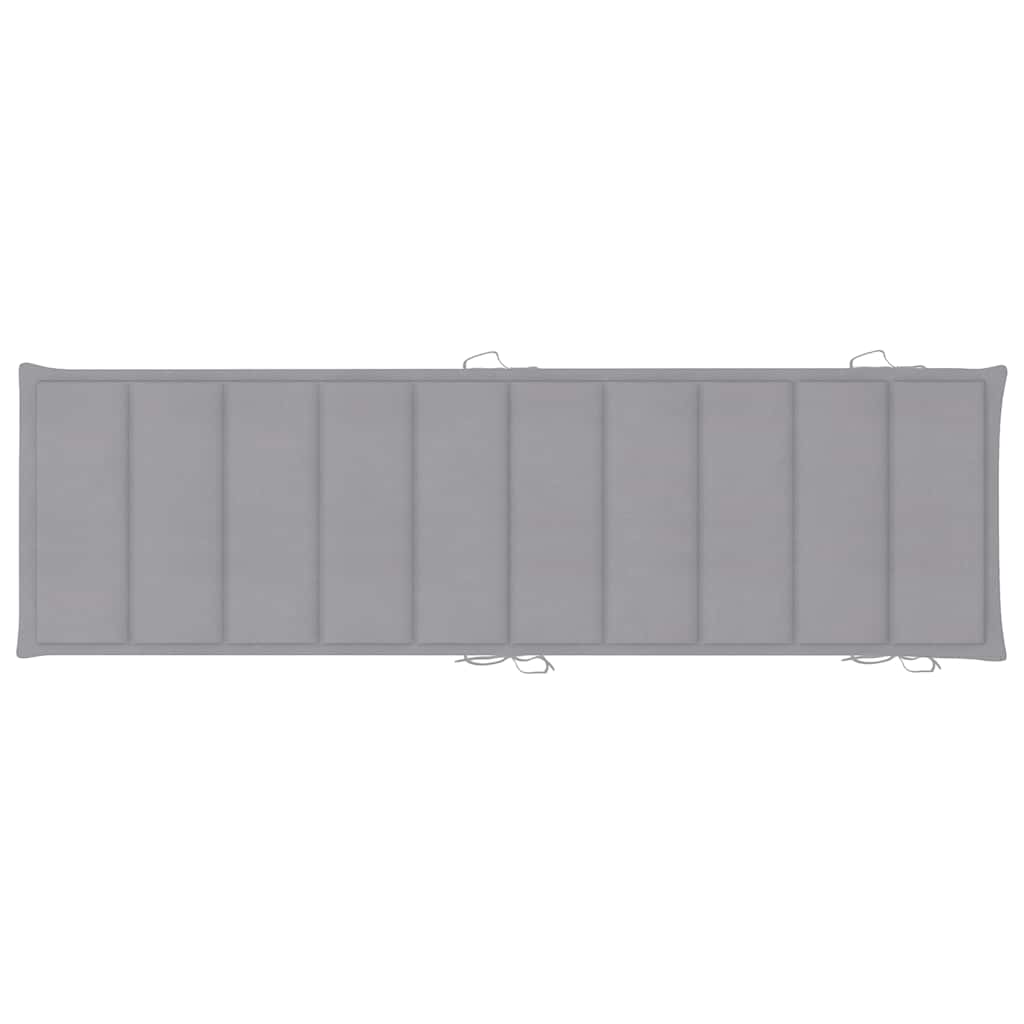 vidaXL Ξαπλώστρα Κήπου από Μασίφ Ξύλο Ακακίας με Μαξιλάρι