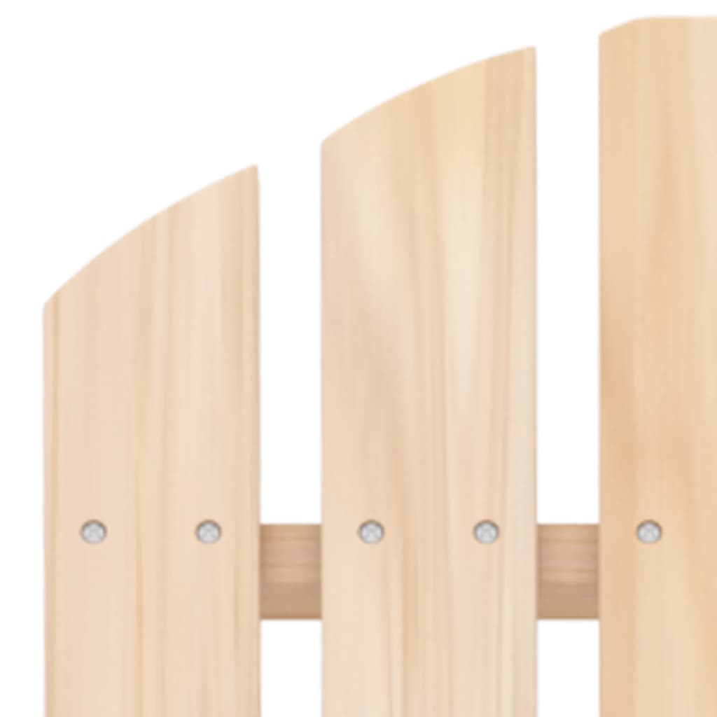 vidaXL Καρέκλες Κήπου Adirondack με Τραπέζι από Μασίφ Ξύλο Ελάτης