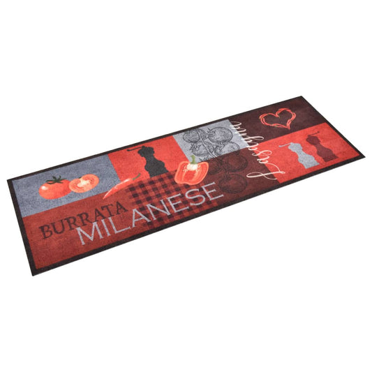 vidaXL Πατάκι Κουζίνας Σχέδιο Tomatoes Πλενόμενο 60 x 180 εκ.