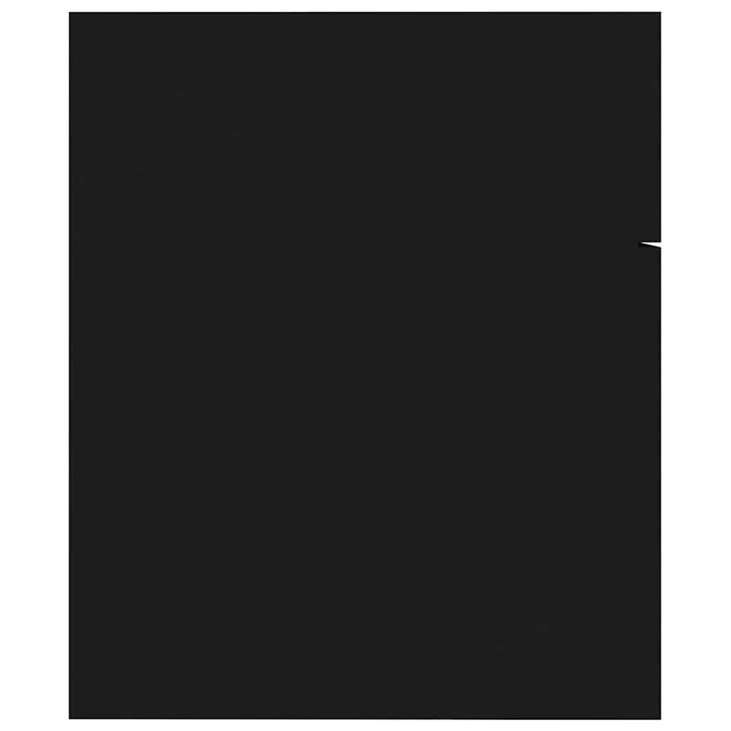 vidaXL Σετ Επίπλων Μπάνιου 2 Τεμαχίων Μαύρο από Μοριοσανίδα