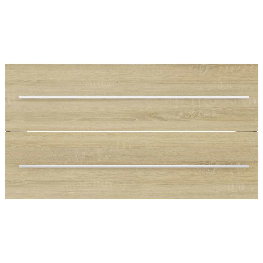 vidaXL Σετ Επίπλων Μπάνιου 2 Τεμαχίων Sonoma Δρυς από Μοριοσανίδα