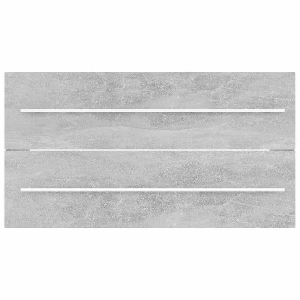 vidaXL Σετ Επίπλων Μπάνιου 2 Τεμαχίων Γκρι Σκυροδέματος Μοριοσανίδα