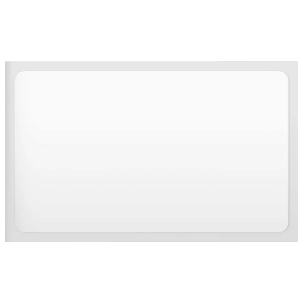 vidaXL Σετ Επίπλων Μπάνιου 2 Τεμαχίων Γυαλιστερό Λευκό Επεξεργ. Ξύλο