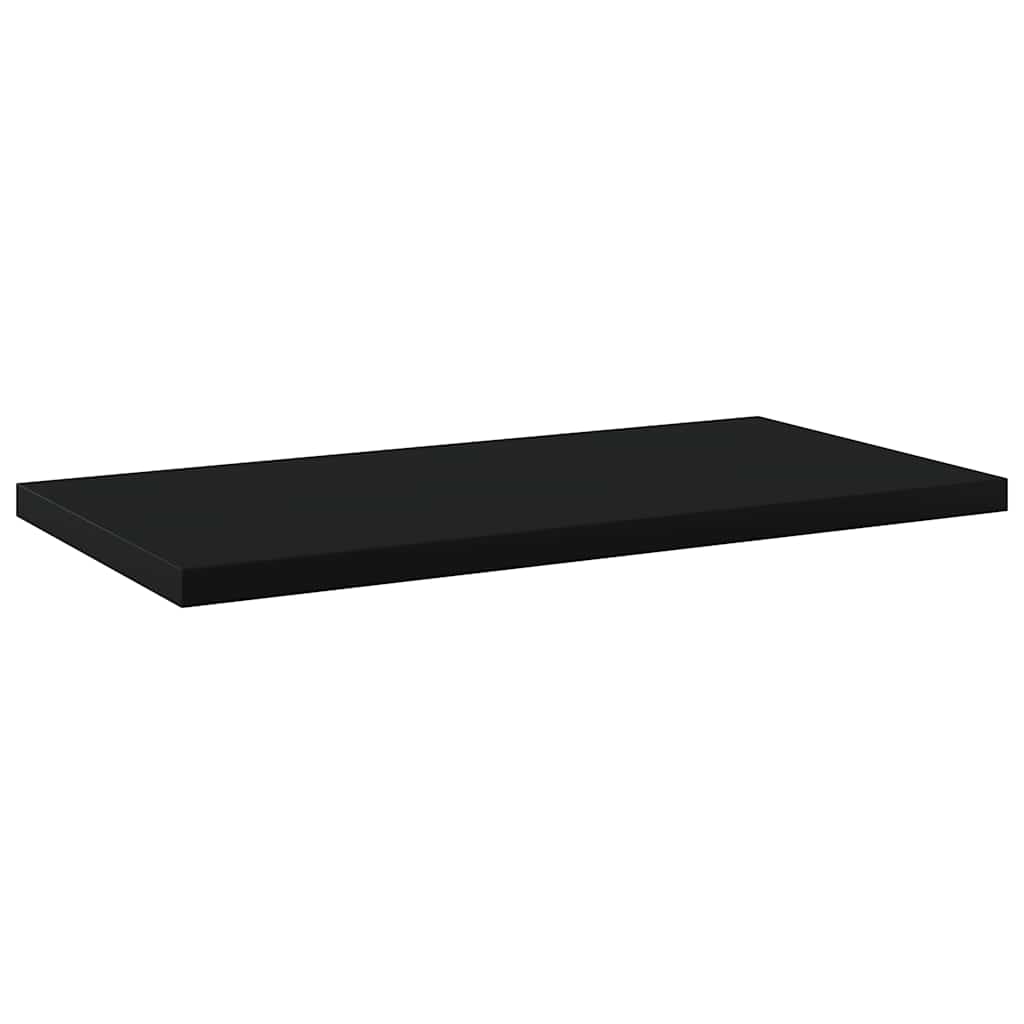 vidaXL Ράφια Βιβλιοθήκης 4 τεμ. Μαύρα 40x20x1,5 εκ. από Επεξ.Ξύλο