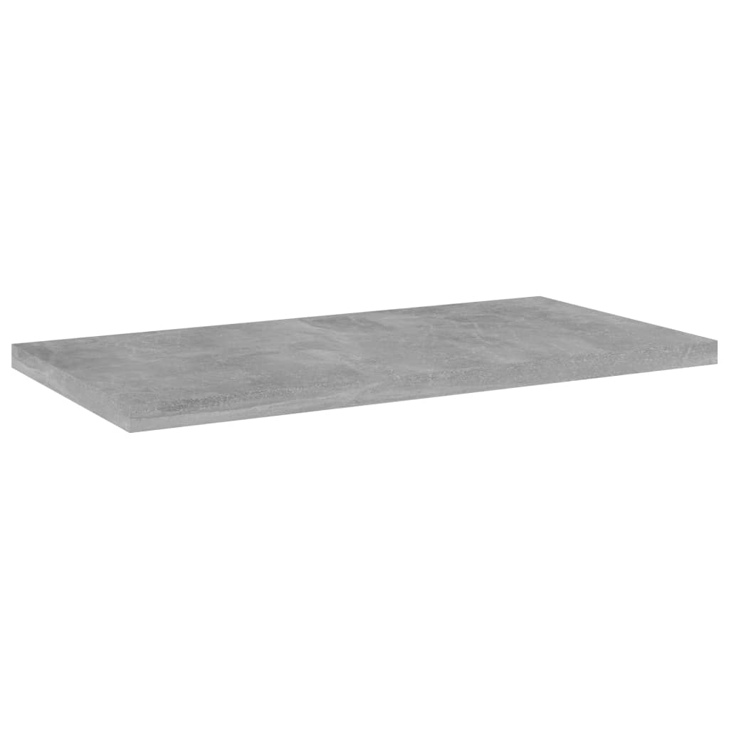 vidaXL Ράφια Βιβλιοθήκης 4 τεμ. Γκρι Σκυροδ. 40x20x1,5 εκ. Επεξ.Ξύλο