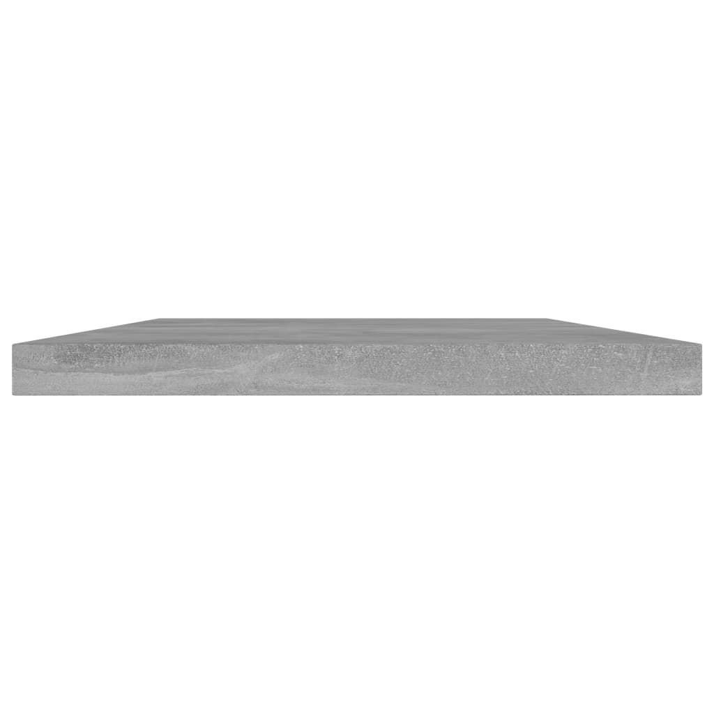 vidaXL Ράφια Βιβλιοθήκης 4 τεμ. Γκρι Σκυροδ. 40x20x1,5 εκ. Επεξ.Ξύλο