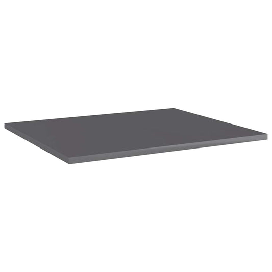 vidaXL Ράφια Βιβλιοθήκης 8 τεμ. Γυαλ. Γκρι 60x50x1,5 εκ. Επεξ. Ξύλο