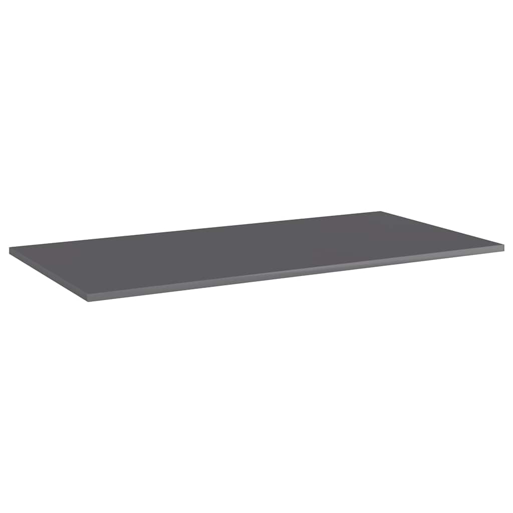 vidaXL Ράφια Βιβλιοθήκης 8 τεμ. Γυαλ. Γκρι 80x30x1,5 εκ. Μοριοσανίδα