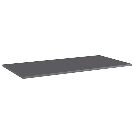 vidaXL Ράφια Βιβλιοθήκης 8 τεμ. Γυαλ. Γκρι 80x30x1,5 εκ. Μοριοσανίδα