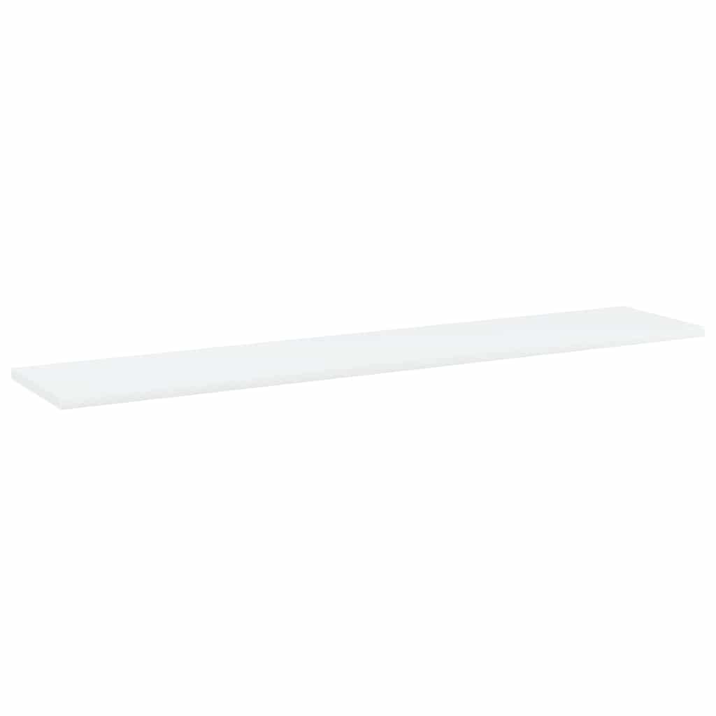 vidaXL Ράφια Βιβλιοθήκης 4 τεμ. Λευκά 100x20x1,5 εκ. από Επεξ. Ξύλο