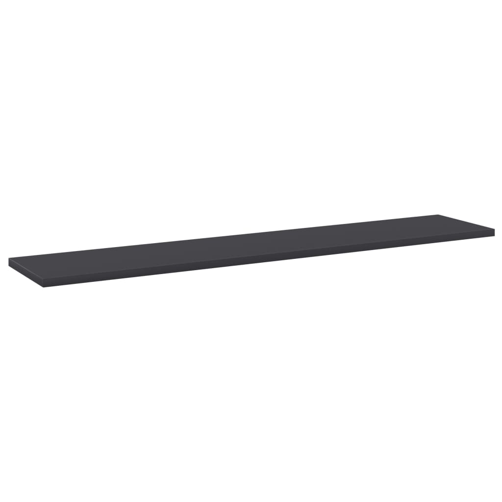 vidaXL Ράφια Βιβλιοθήκης 8 τεμ. Γκρι 100x20x1,5 εκ. από Μοριοσανίδα