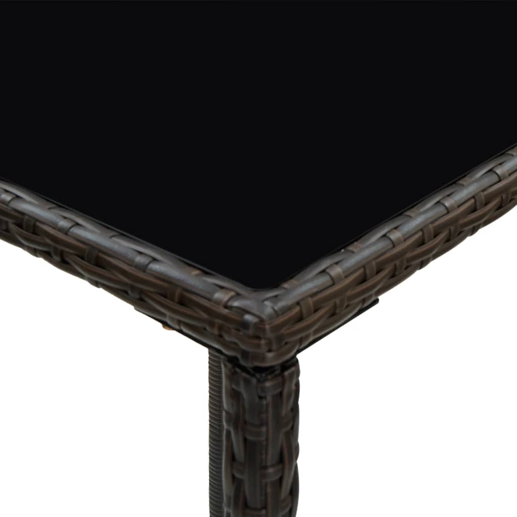 vidaXL Σετ Επίπλων Μπαρ Κήπου 5 τεμ. Καφέ Συνθετικό Ρατάν με Μαξιλάρια