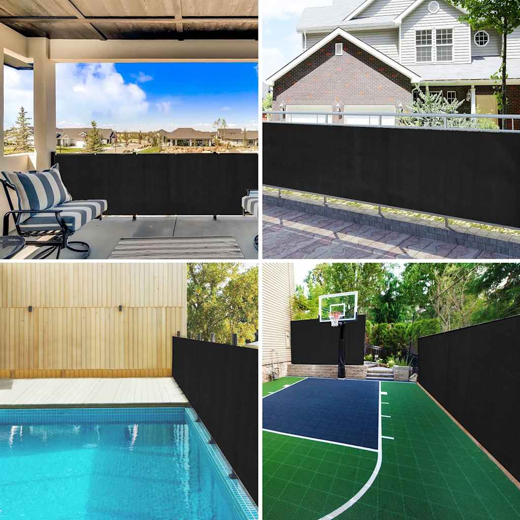 vidaXL Δίχτυ Σκίασης Μαύρο 1,5 x 10 μ. από HDPE 75 γρ./μ²