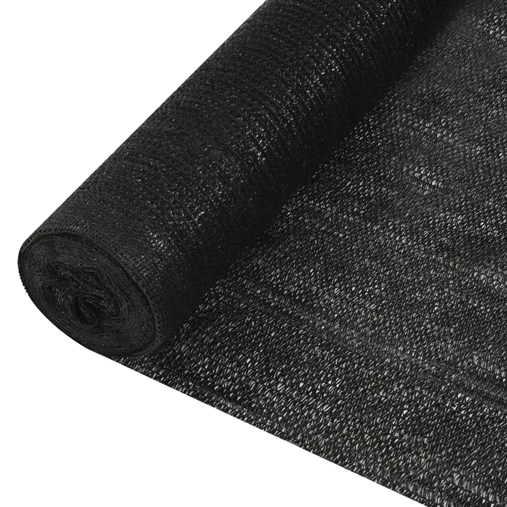 vidaXL Δίχτυ Σκίασης Μαύρο 1,8  x 25 μ. από HDPE 150 γρ./μ²