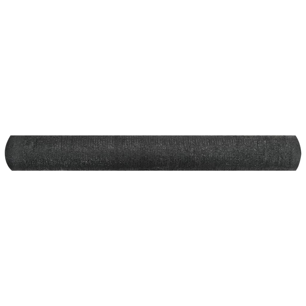vidaXL Δίχτυ Σκίασης Μαύρο 1 x 25 μ. από HDPE 195 γρ./μ²