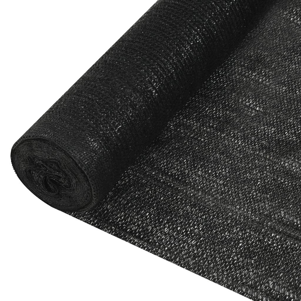 vidaXL Δίχτυ Σκίασης Μαύρο 1,8  x 25 μ. από HDPE 195 γρ./μ²