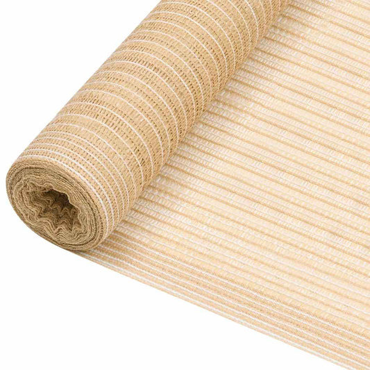 vidaXL Δίχτυ Σκίασης Μπεζ 1,5 x 25 μ. από HDPE 75 γρ./μ²