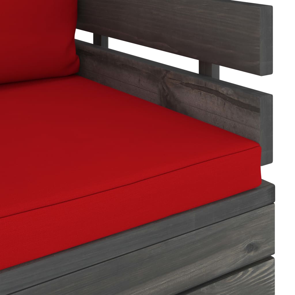 vidaXL Πολυθρόνα Κήπου από Ξύλο Πεύκου με Μαξιλάρια