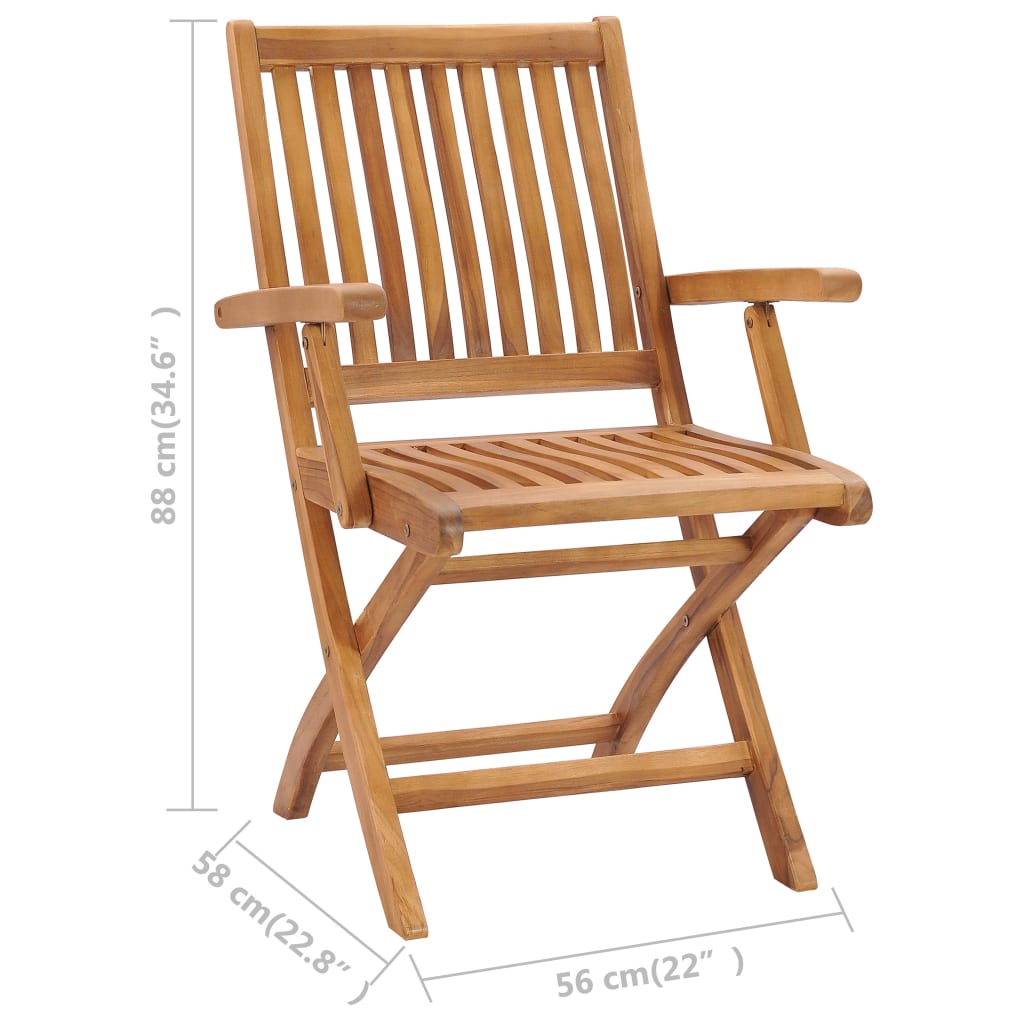 vidaXL Καρέκλες Κήπου 2 τεμ. από Μασίφ Ξύλο Teak με Μπορντό Μαξιλάρια