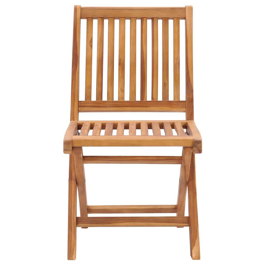 vidaXL Καρέκλες Κήπου 2 τεμ. Μασίφ Ξύλο Teak με Φωτ. Πράσινα Μαξιλάρια