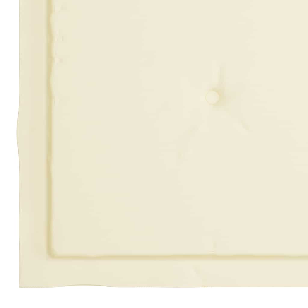 vidaXL Καρέκλες Κήπου 4 τεμ. από Μασίφ Ξύλο Teak με Κρεμ Μαξιλάρια