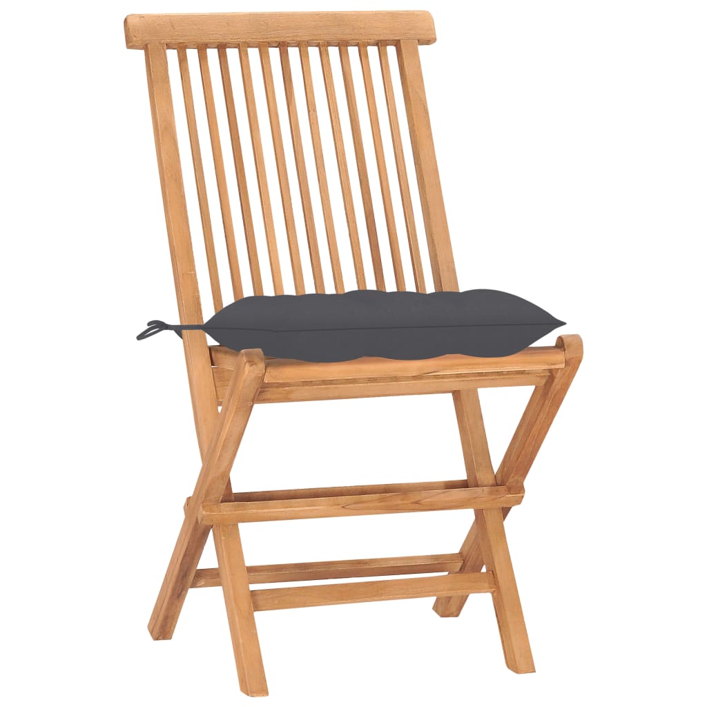 vidaXL Σετ Τραπεζαρίας Εξ. Χώρου Πτυσσόμενο 3 Τεμ. από Μασίφ Ξύλο Teak