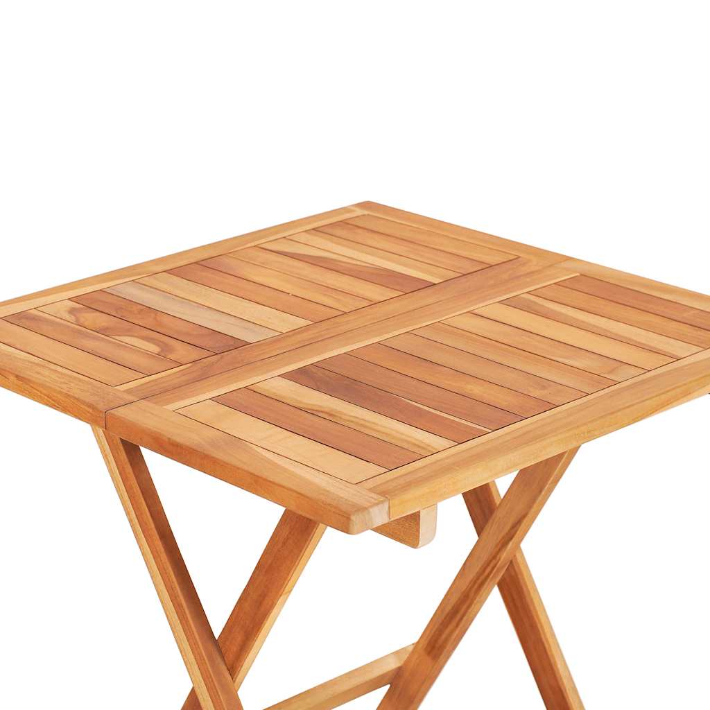 vidaXL Σετ Επίπλων Mπιστρό 3 τεμ. Μασίφ Ξύλο Teak με Ανθρακί Μαξιλάρια