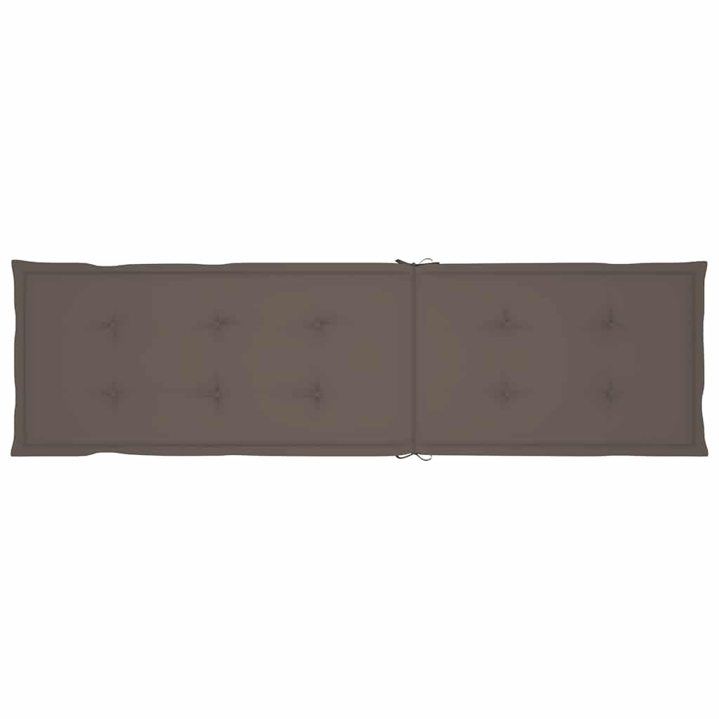 vidaXL Ξαπλώστρα Εξ. Χώρου με Υποπόδιο Μασίφ Ξύλο Ακακίας & Μαξιλάρι