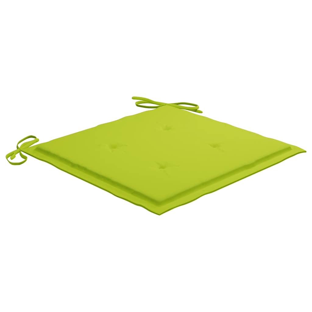 vidaXL Καρέκλες Τραπεζαρίας Εξ. Χώρου 2 τεμ. Ξύλο Ακακίας με Μαξιλάρια