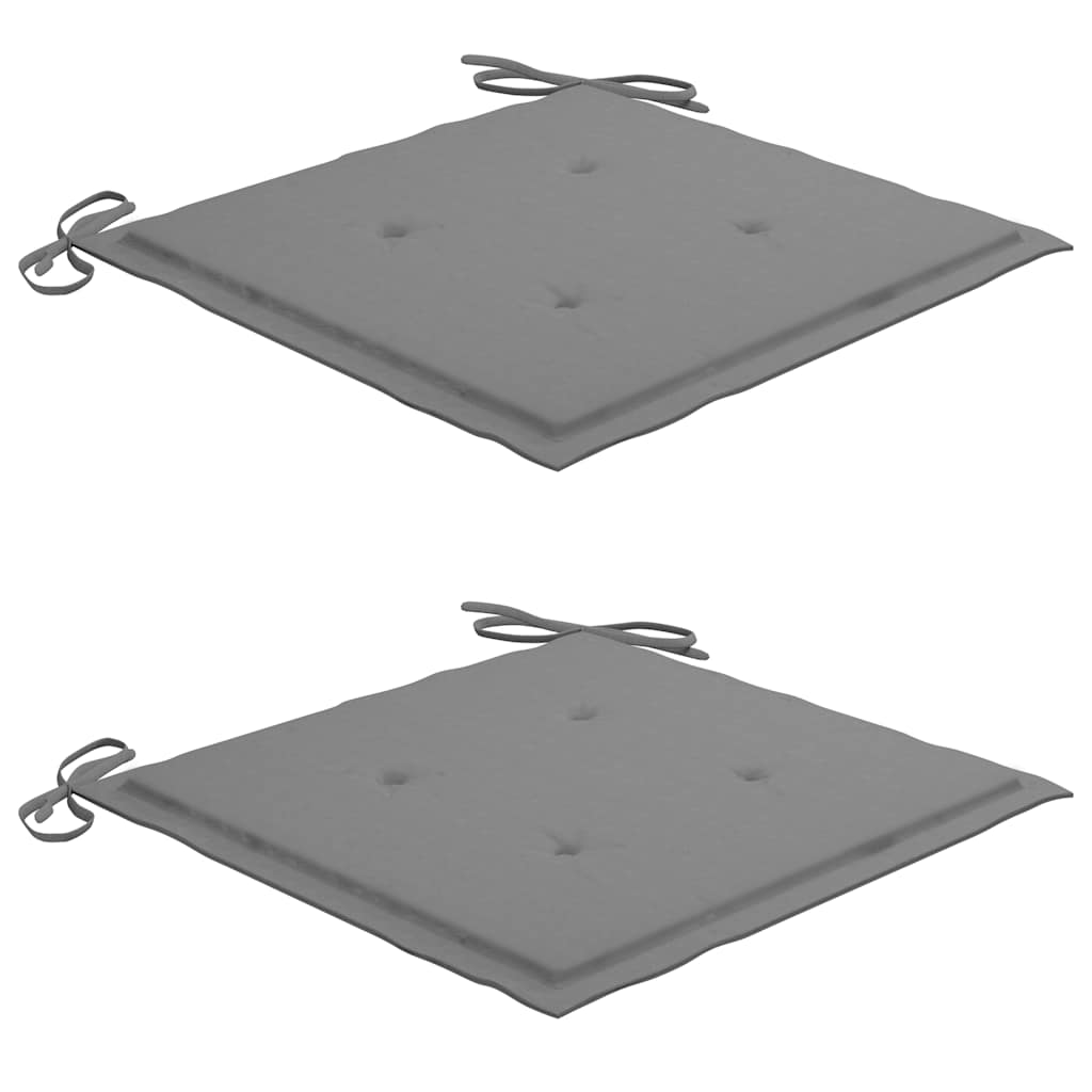 vidaXL Καρέκλες Κήπου Πτυσσόμενες 2 τεμ Μασίφ Ξύλο Ακακίας & Μαξιλάρια