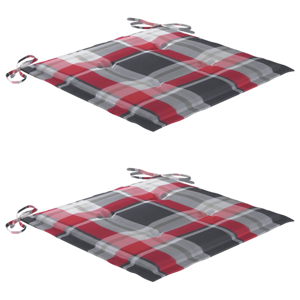 vidaXL Καρέκλες Κήπου Πτυσσόμενες 2 τεμ Μασίφ Ξύλο Ακακίας & Μαξιλάρια