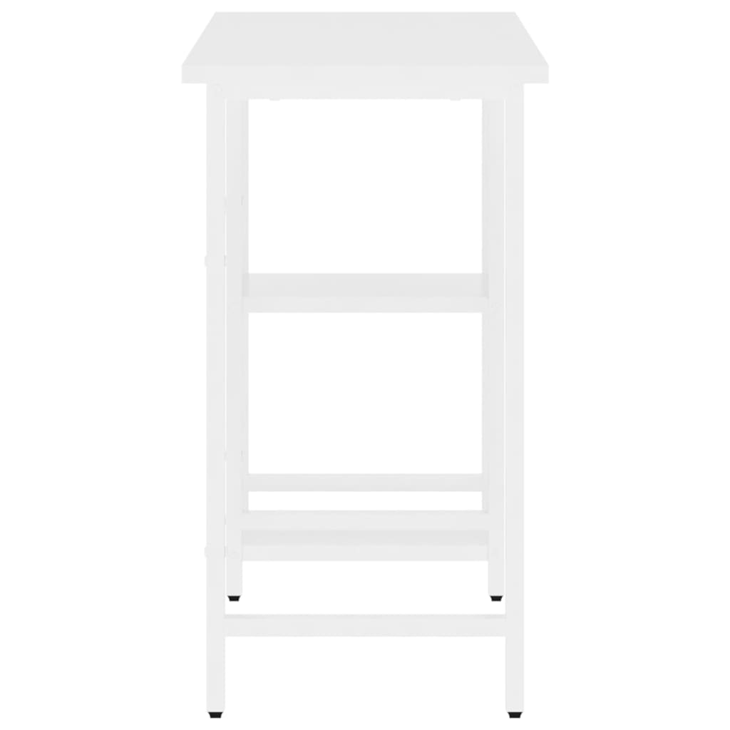 vidaXL Γραφείο Υπολογιστή Λευκό 80 x 40 x 72 εκ. από MDF και Μέταλλο