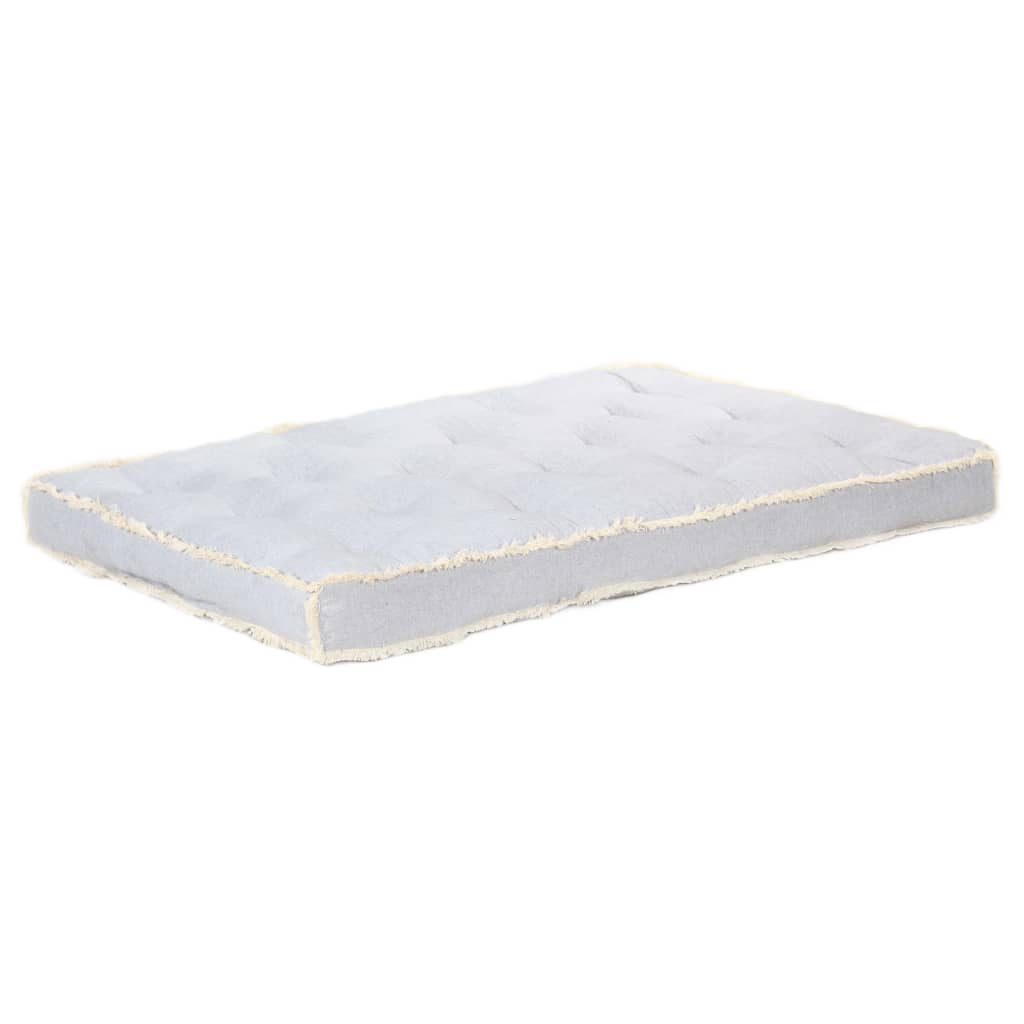 vidaXL Μαξιλάρι Καναπέ Παλέτας Γκρι 120 x 80 x 10 εκ.