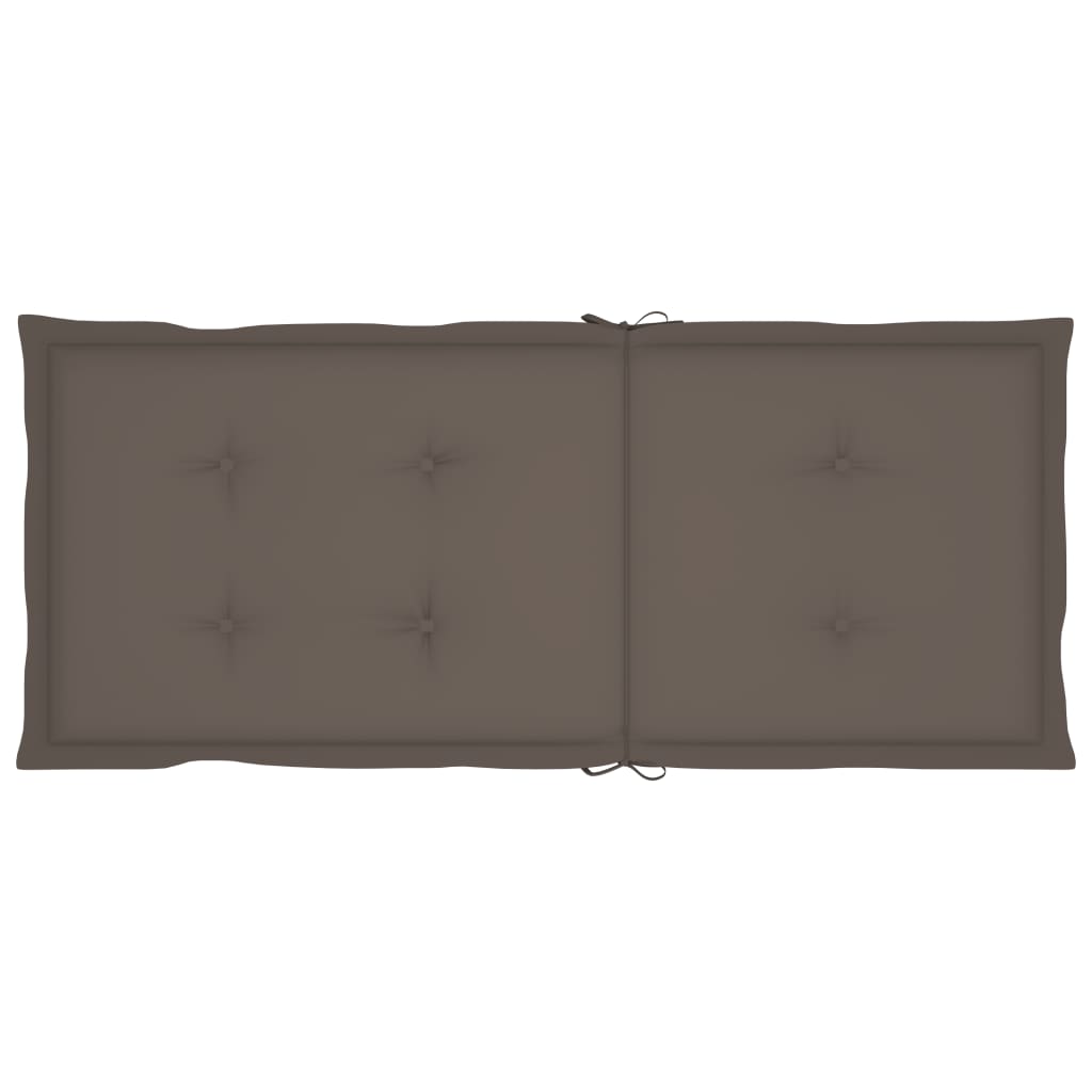vidaXL Καρέκλες Κήπου 6 τεμ. από Μασίφ Ξύλο Teak με Taupe Μαξιλάρια