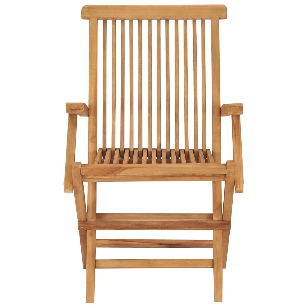 vidaXL Καρέκλες Κήπου 4 τεμ. από Μασίφ Ξύλο Teak με Taupe Μαξιλάρια